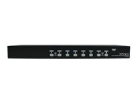 StarTech.com 1U hyllmonterad USB KVM-switch med 8 portar och OSD - omkopplare för tangentbord/video/mus - 8 portar SV831DUSBU