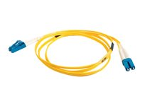 C2G LC-LC 9/125 OS1 Duplex Singlemode PVC Fiber Optic Cable (LSZH) - patch-kabel - 7 m - gul 85608