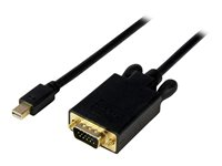 StarTech.com Mini DisplayPort till VGA-kabel på 2 m - Aktiv Mini DP till VGA-adapterkabel - 1080p video - mDP 1.2 eller Thunderbolt 1/2 Mac/PC till VGA-skärm/projektor - Konverteringskabel - videoadapterkabel - Mini DisplayPort till HD-15 (VGA) - 1.8 m MDP2VGAMM6B