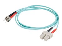 C2G SC-ST 10Gb 50/125 OM3 Duplex Multimode PVC Fiber Optic Cable (LSZH) - nätverkskabel - 5 m - havsblå 85525