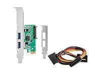 HP Super Speed USB 3.0 PCIe x1 Card - USB-adapter - PCIe - USB 3.0 x 2 608151-001