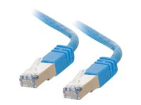 C2G Cat5e Booted Shielded (STP) Network Patch Cable - patch-kabel - 2 m - blå 83771