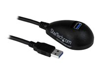 StarTech.com 1,5 m svart SuperSpeed USB 3.0-förlängningskabel till skrivbordet - A till A M/F - USB-förlängningskabel - USB typ A till USB typ A - 1.5 m USB3SEXT5DKB