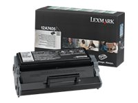 Lexmark - svart - original - tonerkassett - LRP 12A7405