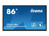iiyama ProLite TE8612MIS-B2AG 86" Klass (85.6" visbar) platt LCD-skärm - 4K - för interaktiv skyltning/interaktiv kommunikation TE8612MIS-B2AG