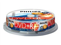Philips DR4S6B10F - DVD+R x 10 - 4.7 GB - lagringsmedier DR4S6B10F/00