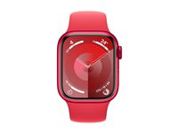 Apple Watch Series 9 (GPS) (PRODUCT) RED - röd aluminium - smart klocka med sportband - röd - 64 GB MRXH3QF/A