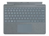 Microsoft Surface Pro Signature Keyboard - tangentbord - med pekplatta, accelerometer, Förvarings- och laddningsfack för Surface Slim Pen 2 - QWERTZ - tysk - isblå 8XB-00045