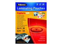 Fellowes Laminating Pouches Capture 125 micron - 100 - 83 x 113 mm - lamineringsfickor 5307101