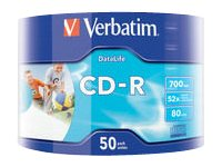 Verbatim DataLife - CD-R x 50 - 700 MB - lagringsmedier 43794