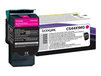 Lexmark - Extra lång livslängd - magenta - original - tonerkassett - LCCP, LRP C544X1MG