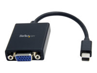 StarTech.com Mini DisplayPort till VGA-adapter - Aktiv Mini DP till VGA-konverterare - 1080p video - VESA-certifierad - mDP eller Thunderbolt 1/2 Mac/PC till VGA-skärm - mDP 1.2 till VGA-dongel - videokort - Mini DisplayPort till HD-15 (VGA) - 13 cm MDP2VGA