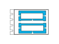 Brady DuraSleeve Wire Marking B-7596 - insatser - matt - 2500 stk - 4.2 x 15 mm PTDSU-15-7596-YL