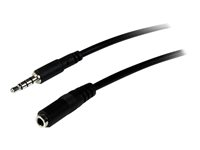 StarTech.com 2m 3,5mm 4-polig TRRS headset-förlängningskabel - M/F - förlängningskabel till headset - 2 m MUHSMF2M