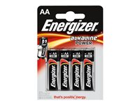 Energizer Alkaline Power batteri - 4 x AA-typ - alkaliskt 7638900246599