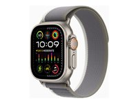 Apple Watch Ultra 2 - titan - smart klocka med Trail Loop - grön/grå - 64 GB MRF33DH/A