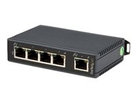 StarTech.com Industriell Ethernet-switch med 5-portar - DIN Rail-monterbar - switch - 5 portar - ohanterad IES5102