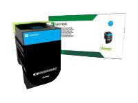 Lexmark X317 - cyan - original - tonerkassett - LCCP, LRP 71B20C0