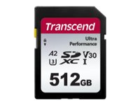 Transcend 340S - flash-minneskort - 512 GB - SDXC UHS-I TS512GSDC340S