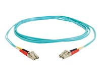 C2G LC-LC 10Gb 50/125 OM3 Duplex Multimode PVC Fiber Optic Cable (LSZH) - nätverkskabel - 1 m - havsblå 85549