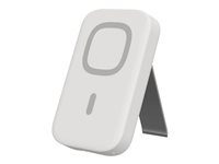 [U] Portable Battery (4000mAH) Pack w/KS for iPhones 12,13,14- White strömförsörjningsbank - with kickstand - Li-Ion - 24 pin USB-C - 18 Watt 1B4084313535