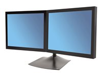 Ergotron DS100 ställ - horisontal - för 2 LCD-bildskärmar - svart 33-322-200