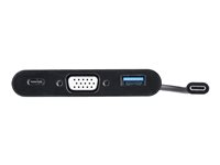 StarTech.com USB-C VGA Multiportadapter - USB 3.0-port - 60 W PD - dockningsstation - USB-C / Thunderbolt 3 - VGA CDP2VGAUACP