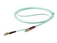 StarTech.com 7 m OM4 LC to LC Multimode Duplex Fiber Optic Patch Cable - Aqua - 50/125 - Fiber Optic Cable - 40/100Gb - LSZH (450FBLCLC7) - patch-kabel - 7 m - havsblå 450FBLCLC7