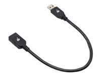 IOGEAR G2LU3AMF - USB-förlängningskabel - USB typ A till USB typ A - 30 cm G2LU3AMF