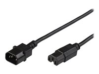 MicroConnect - förlängningskabel för ström - IEC 60320 C14 till IEC 60320 C15 - 50 cm PE011405