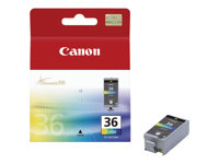 Canon CLI-36 Color - färg (cyan, magenta, gul, svart) - original - bläckpatron 1511B001
