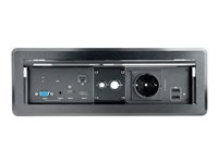 StarTech.com Anslutningsbox för konferensbord med A/V, strömmoduler och kabelorganiserare - dockningsstation - USB - VGA, HDMI, DP KITBXAVHDPEU