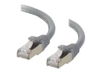 C2G Cat6a Booted Shielded (STP) Network Patch Cable - patch-kabel - 1.5 m - grå 89902