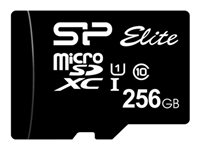 SILICON POWER Elite - flash-minneskort - 256 GB - mikroSDXC UHS-I SP256GBSTXBU1V10SP