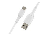 Belkin BOOST CHARGE - USB typ C-kabel - 24 pin USB-C till USB - 1 m CAB001BT1MWH2PK