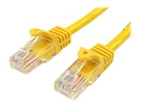 StarTech.com Cat5e patchkabel med hakfria RJ45-kontakter – 2 m, gul - patch-kabel - 2 m - gul 45PAT2MYL