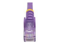 StarTech.com Cat6-patchkabel med hakfria RJ45-kontakter – 2 m, lila - patch-kabel - 2 m - lila N6PATC2MPL