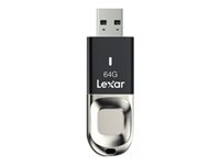 Lexar JumpDrive Fingerprint F35 - USB flash-enhet - 64 GB LJDF35-64GBBK