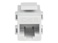 StarTech.com Vit Cat 6 RJ45-nätverkskopplare med Keystone-kontakt – F/F - kopplingsdon för nätverk - vit C6KEYCOUPLWH