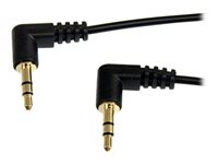 StarTech.com 1 ft. (0.3 m) Right Angle 3.5 mm Audio Cable - 3.5mm Slim Audio Cable - Right Angle - Male/Male - Aux Cable (MU1MMS2RA) - ljudkabel - 30 cm MU1MMS2RA