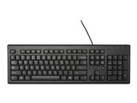HP Classic Wired - tangentbord - portugisisk - glänsande svart Inmatningsenhet WZ972AA#AB9