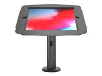 Compulocks iPad 10.2" Space Enclosure Tilting Stand 8" - Low-Rise monteringssats - för surfplatta - svart TCDP01102IPDSB