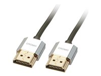 Lindy CROMO Slim High Speed HDMI Cable with Ethernet - HDMI-kabel med Ethernet - 2 m 41672