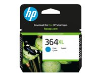 HP 364XL - Lång livslängd - cyan - original - bläckpatron CB323EE