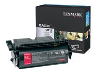 Lexmark - svart - original - tonerkassett 12A6730