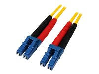 StarTech.com 4m Fiber Optic Cable - Single-Mode Duplex 9/125 - LSZH - LC/LC - OS1 - LC to LC Fiber Patch Cable (SMFIBLCLC4) - patch-kabel - 4 m - gul SMFIBLCLC4