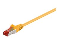 MicroConnect nätverkskabel - 15 cm - gul SSTP60015Y