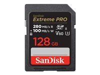 SanDisk Extreme Pro - flash-minneskort - 128 GB - SDXC UHS-II SDSDXEP-128G-GN4IN