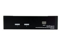 StarTech.com 2 Port DVI USB KVM Switch with Audio and USB 2.0 Hub (SV231DVIUA) - omkopplare för tangentbord/video/mus/ljud/USB - 2 portar SV231DVIUA