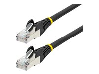 StarTech.com 5m CAT6a Ethernet Cable - Black - Low Smoke Zero Halogen (LSZH) - 10GbE 500MHz 100W PoE++ Snagless RJ-45 w/Strain Reliefs S/FTP Network Patch Cord - patch-kabel - 5 m - svart NLBK-5M-CAT6A-PATCH